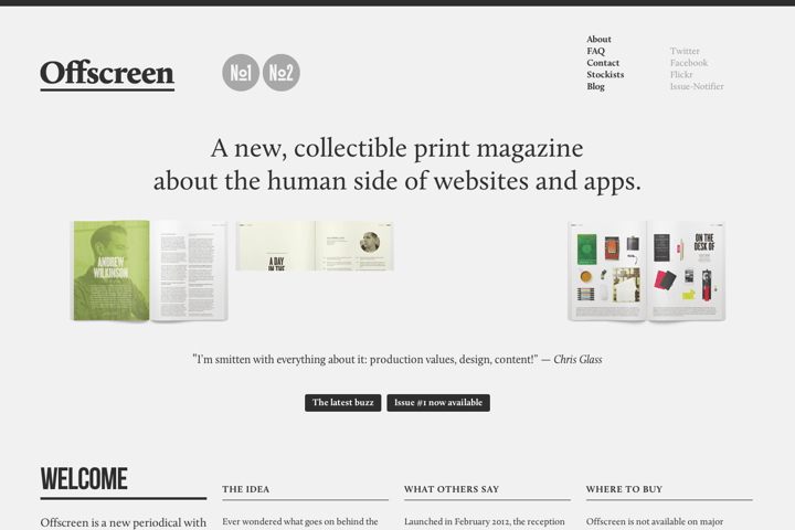 Offscreen Magazine website preview